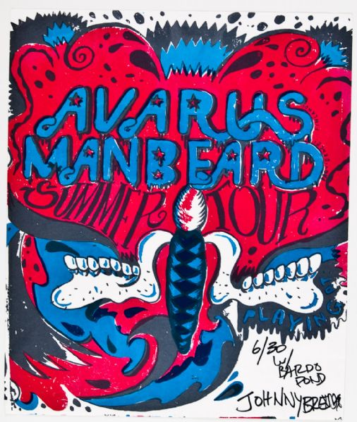 Avarus Manbeard Sumer Tour Original Poster